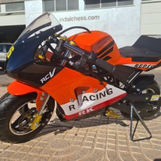 MINIMOTO REPSOL STYLE para niños, naranja, gasolina 49cc COBRA Ref  INDA845-RO-1492